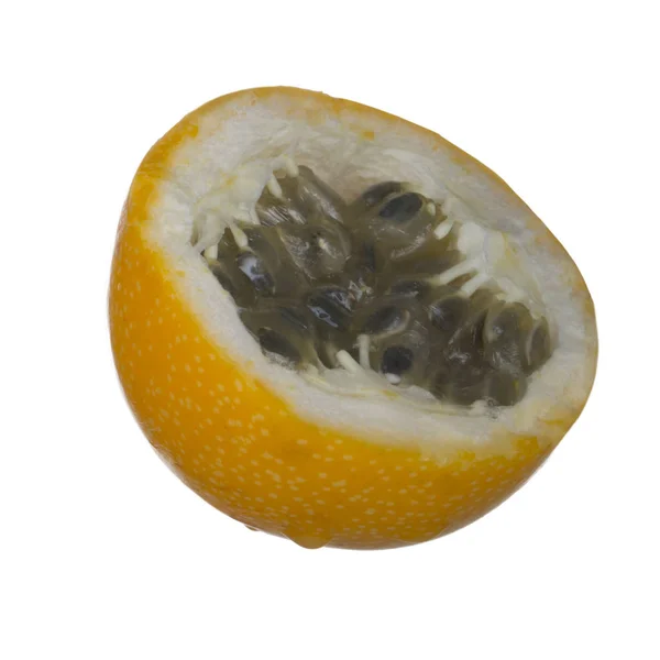 Nahaufnahme Von Ligularis Aufnahme Von Passiflora Isoliert Auf Weiß — Stockfoto