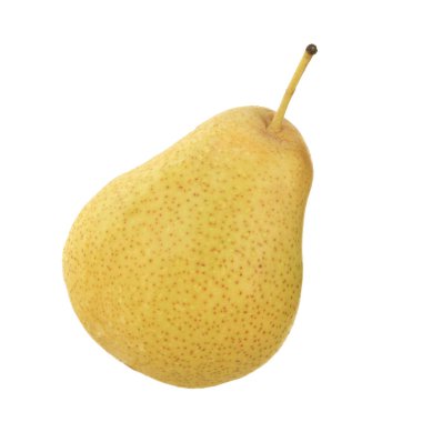 Beyaz zemin üzerinde izole taze armut meyvesi