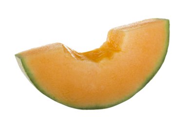 Beyaz arka plan üzerinde izole kavun closeup