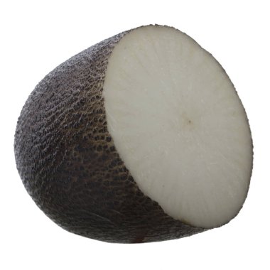 Beyaz arka planda izole raphanus closeup 