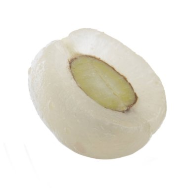 Rambutan meyvesi beyaz arkaplanda izole