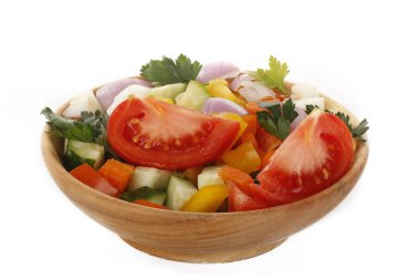 Beyaz üzerinde izole çeşitli sebzeler closeup 