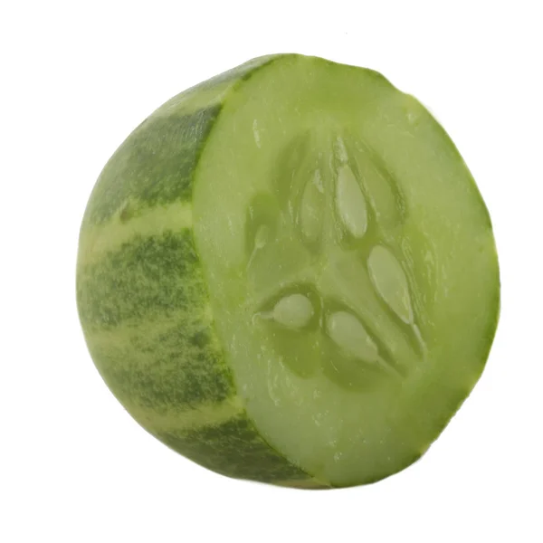 Piece Cucumber Isolated White Background — Stock Photo, Image