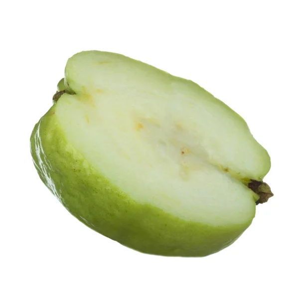 Closeup Guava Shot Thailand Fruit Isolated White — Stock Photo, Image