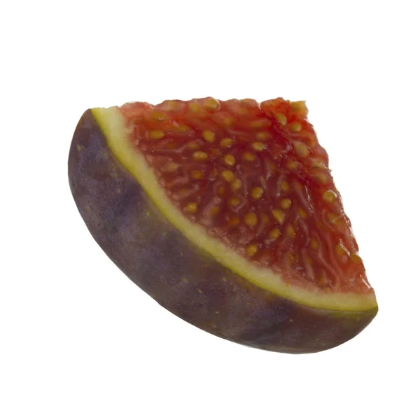 Sweet Fig Piece Isolated White Background — Stock Photo, Image