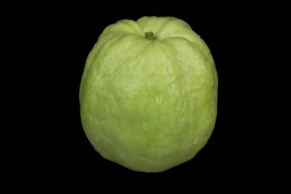 Primer Plano Guayaba Sobre Fondo Negro — Foto de Stock