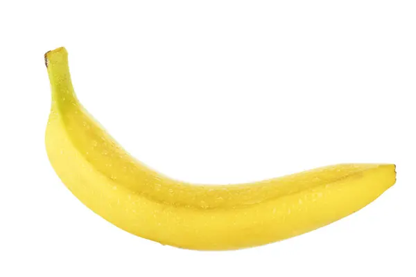 Κίτρινα Φρούτα Μπανάνας Απομονωμένα Λευκό Φόντο — Φωτογραφία Αρχείου