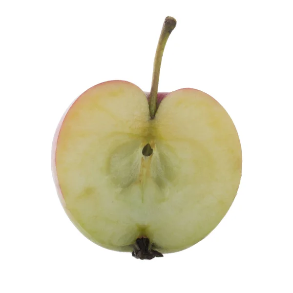 Färskt Äpple Isolerad Vit Bakgrund — Stockfoto