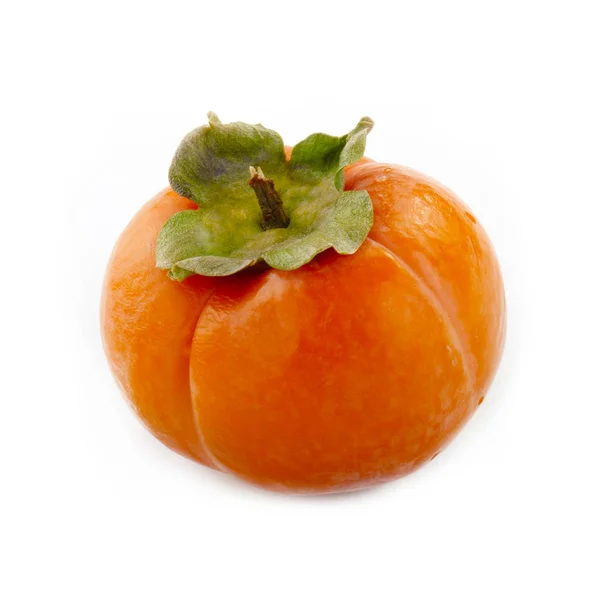 Süße Persimmon Isoliert Auf Weißem Hintergrund — Stockfoto