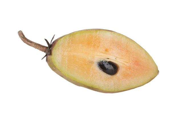 Closeup Sapodilla Potravinové Pozadí — Stock fotografie