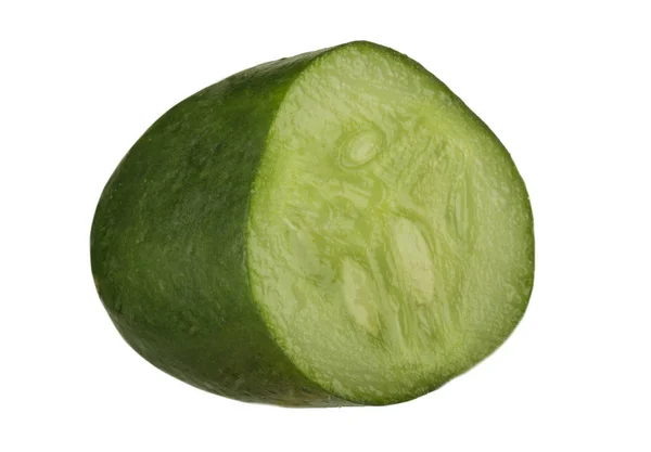 Pedazo Pepino Aislado Sobre Fondo Blanco — Foto de Stock