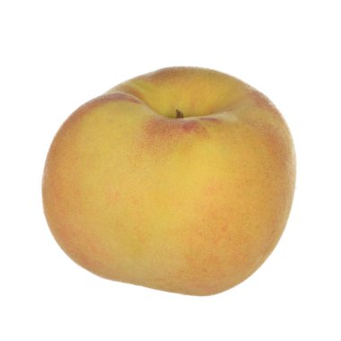 olgun şeftali beyaz arkaplanda izole