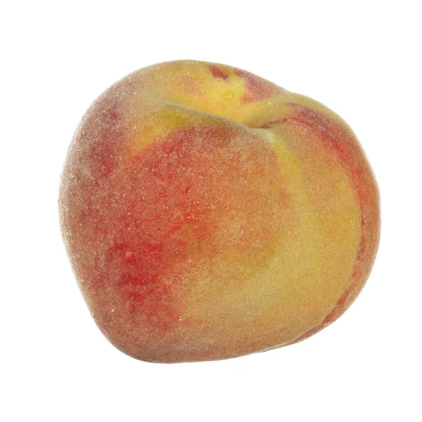 Ripe Peach Isolated White Background — Stock Photo, Image