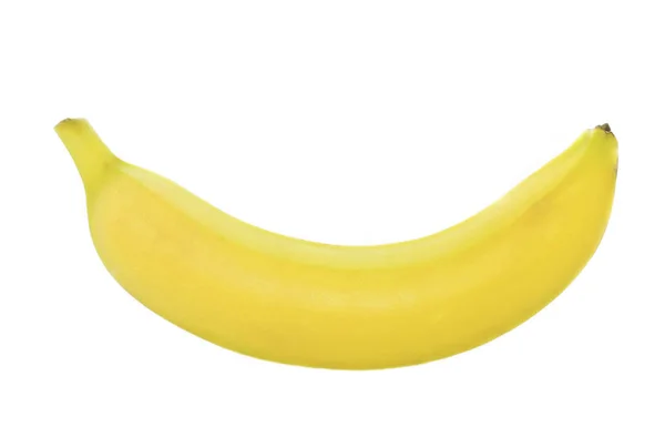 Gelbe Bananenfrucht Isoliert Auf Weißem Hintergrund — Stockfoto