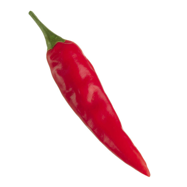 Cayenne chili pepper isolated on white background