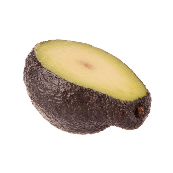 Mogen Välsmakande Avokado Isolerad Vit Bakgrund Närbild — Stockfoto