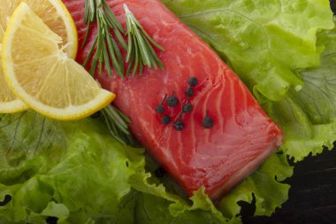 somon balığı yakın çekim 