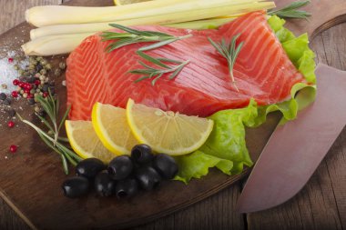 somon balığı yakın çekim 