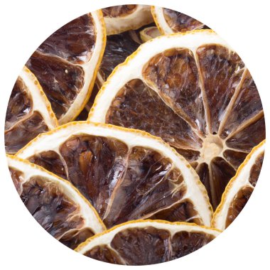 kurutulmuş limon dilimleri kazık, yakın çekim