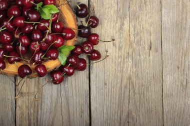 arka planda taze kiraz, yakın