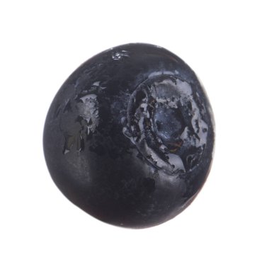 siyah böğürtlen beyaz arka plan üzerinde izole, yakın çekim