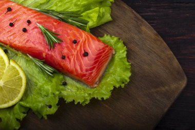 somon balığı yakın çekim 