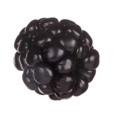 olgun tatlı böğürtlen beyaz arka plan izole, yakın çekim 