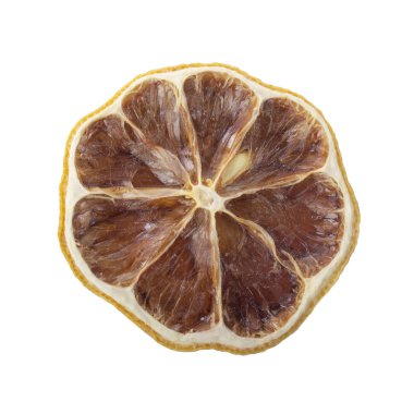 kurutulmuş kireç dilimi izole