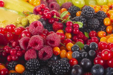 arka planda lezzetli meyveleri, yakın