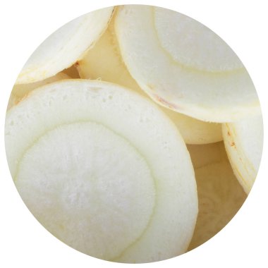 doğranmış maydanoz kökleri, yakın çekim