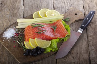 somon balığı yakın çekim 