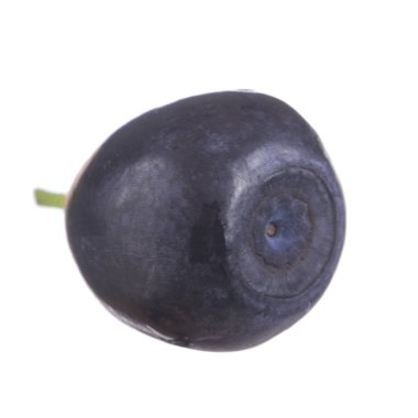 beyaz arka plan üzerinde izole olgun siyah bilberry 