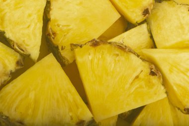 tatlı lezzetli ananas dilimleri, yakın görünüm 
