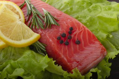 somon balığı yakın çekim 