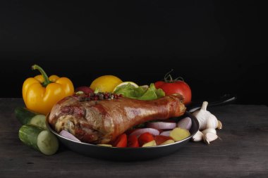 arka planda biftek gıda, yakın