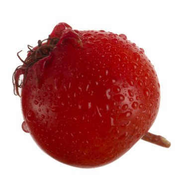 Beyaz arka planda izole alıç berry, yakın çekim 