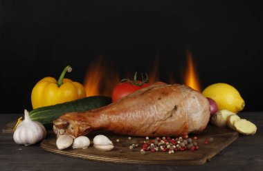 arka planda biftek gıda, yakın