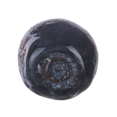 beyaz arka plan üzerinde izole olgun siyah bilberry 