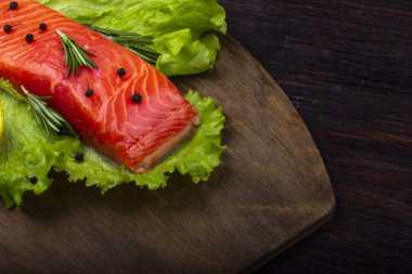 somon balığı yakın çekim 