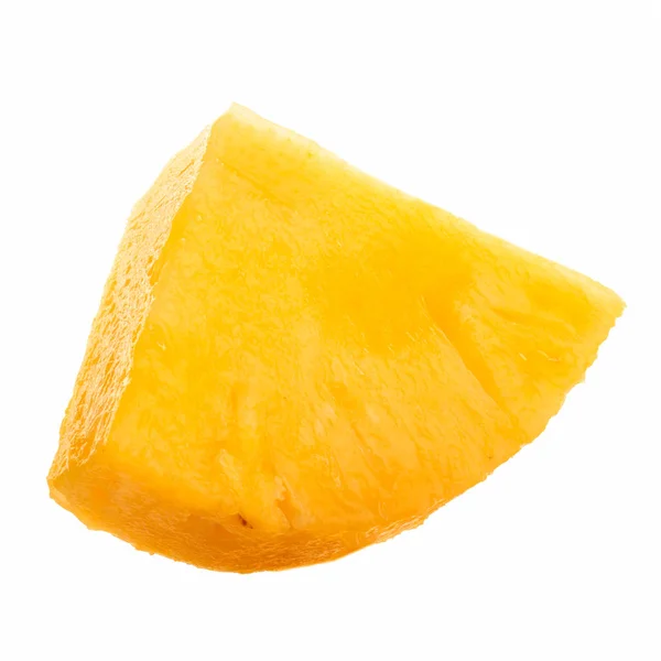 Süße Schmackhafte Ananas Isoliert Auf Weißem Hintergrund Nahsicht — Stockfoto