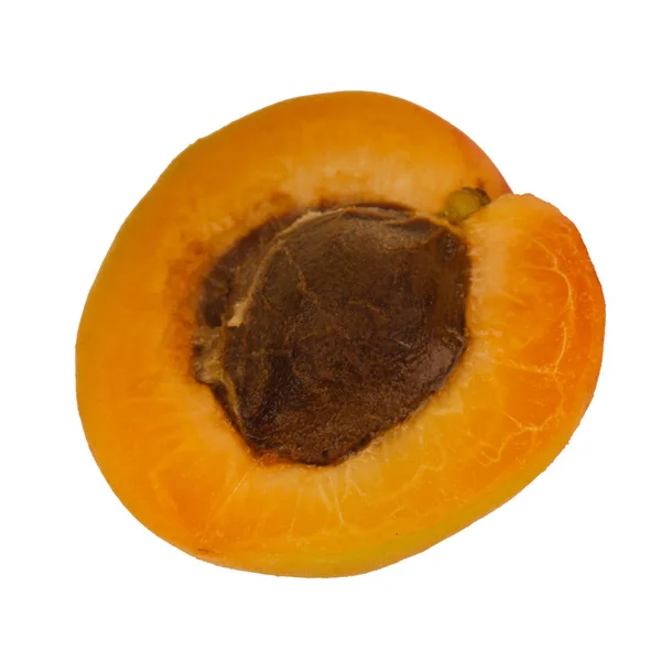 成熟的杏子隔离在白色背景 — 图库照片