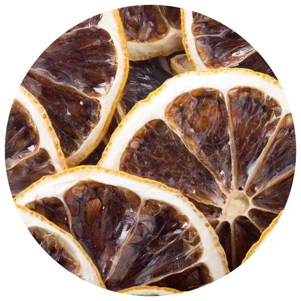 kurutulmuş limon dilimleri kazık, yakın çekim