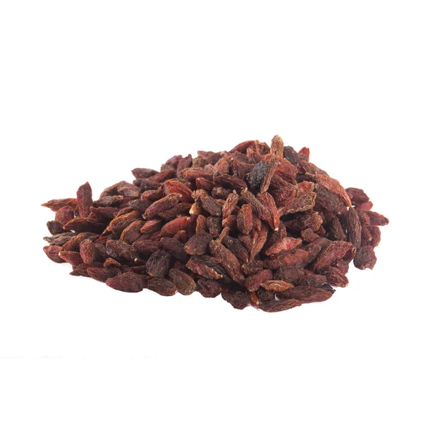 Baies Goji Himalayen Isolées Sur Fond Blanc — Photo