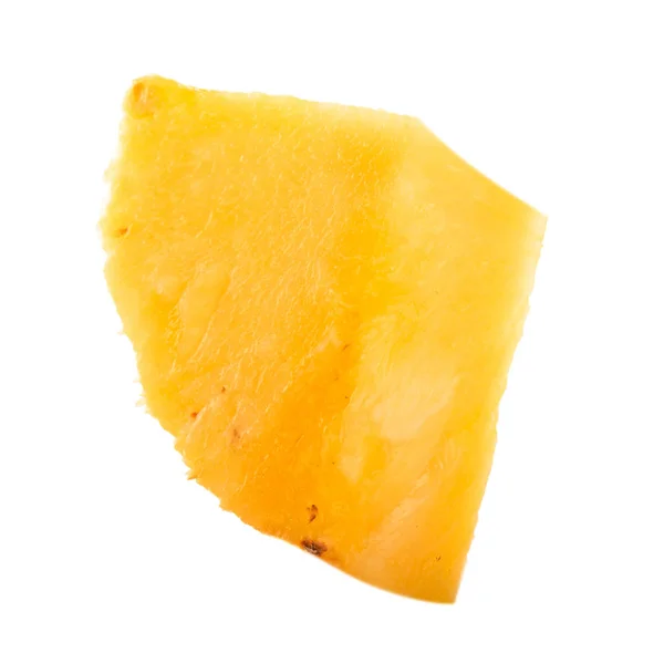 Zoete Smakelijke Ananas Geïsoleerd Witte Achtergrond Close View — Stockfoto