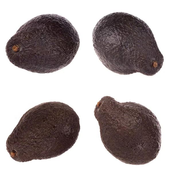 Reife Leckere Avocados Isoliert Auf Weißem Hintergrund Nahaufnahme — Stockfoto