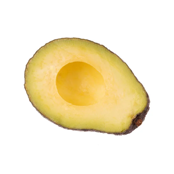 Reife Leckere Avocado Isoliert Auf Weißem Hintergrund Nahaufnahme — Stockfoto