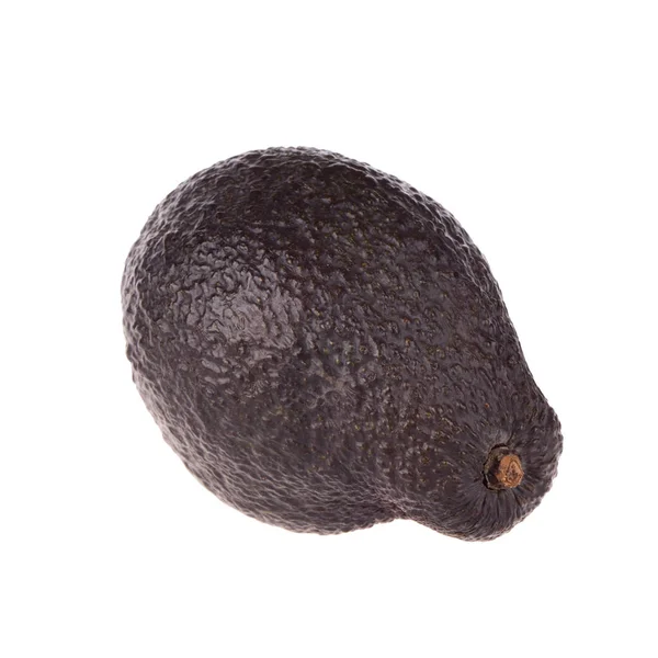 Rijpe Lekkere Avocado Geïsoleerd Witte Achtergrond Close — Stockfoto