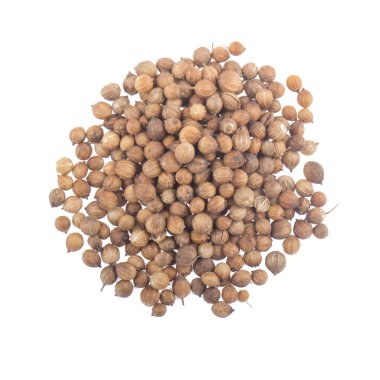 kişniş tohumları, beyaz arka plan üzerinde izole