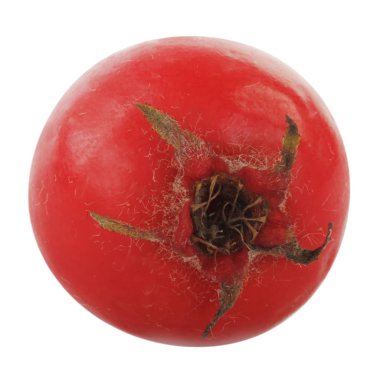 Beyaz arka planda izole alıç berry, yakın çekim 