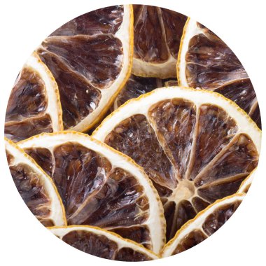 kurutulmuş limon dilimleri kazık, yakın çekim